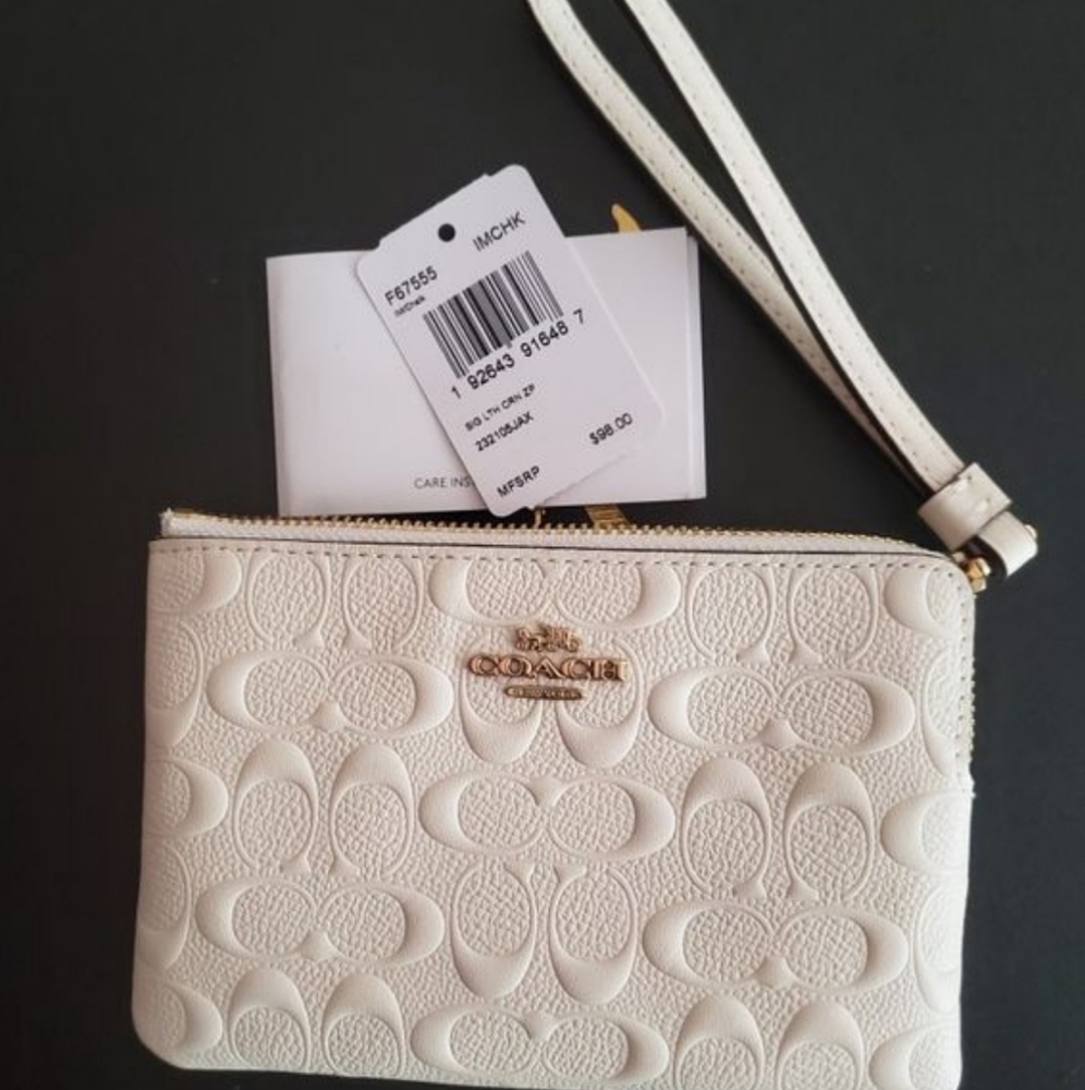 White Coach Wristlet